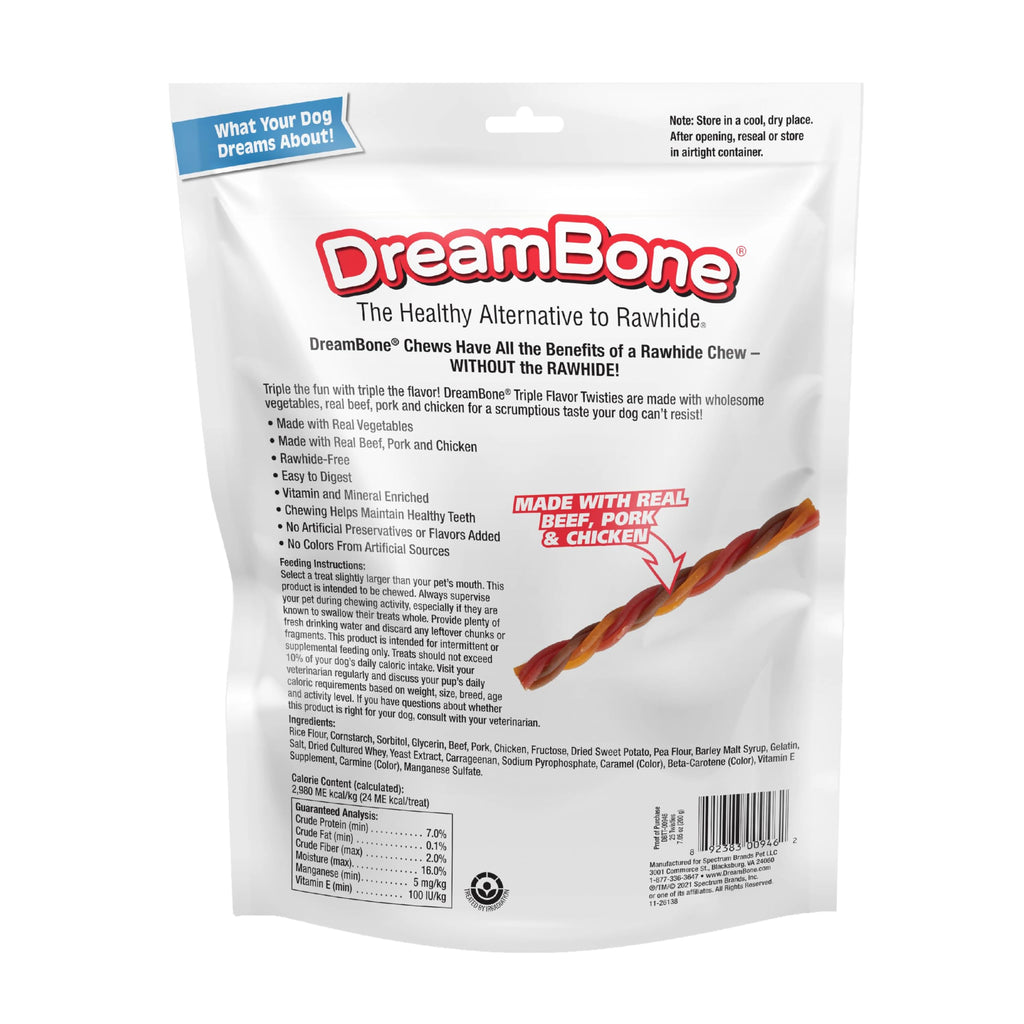Rawhide-Free Dog Treats with Real Protein, 25 Count V13495