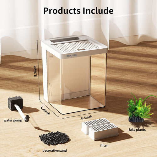1.5 Gallon Aquarium Kit with Filter and LED Light Q269
