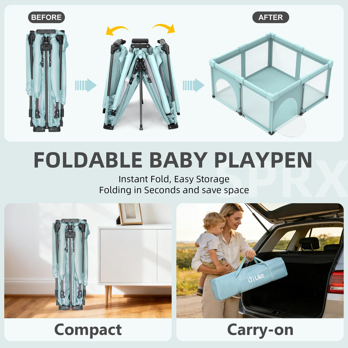 Foldable Baby Playpen M90612