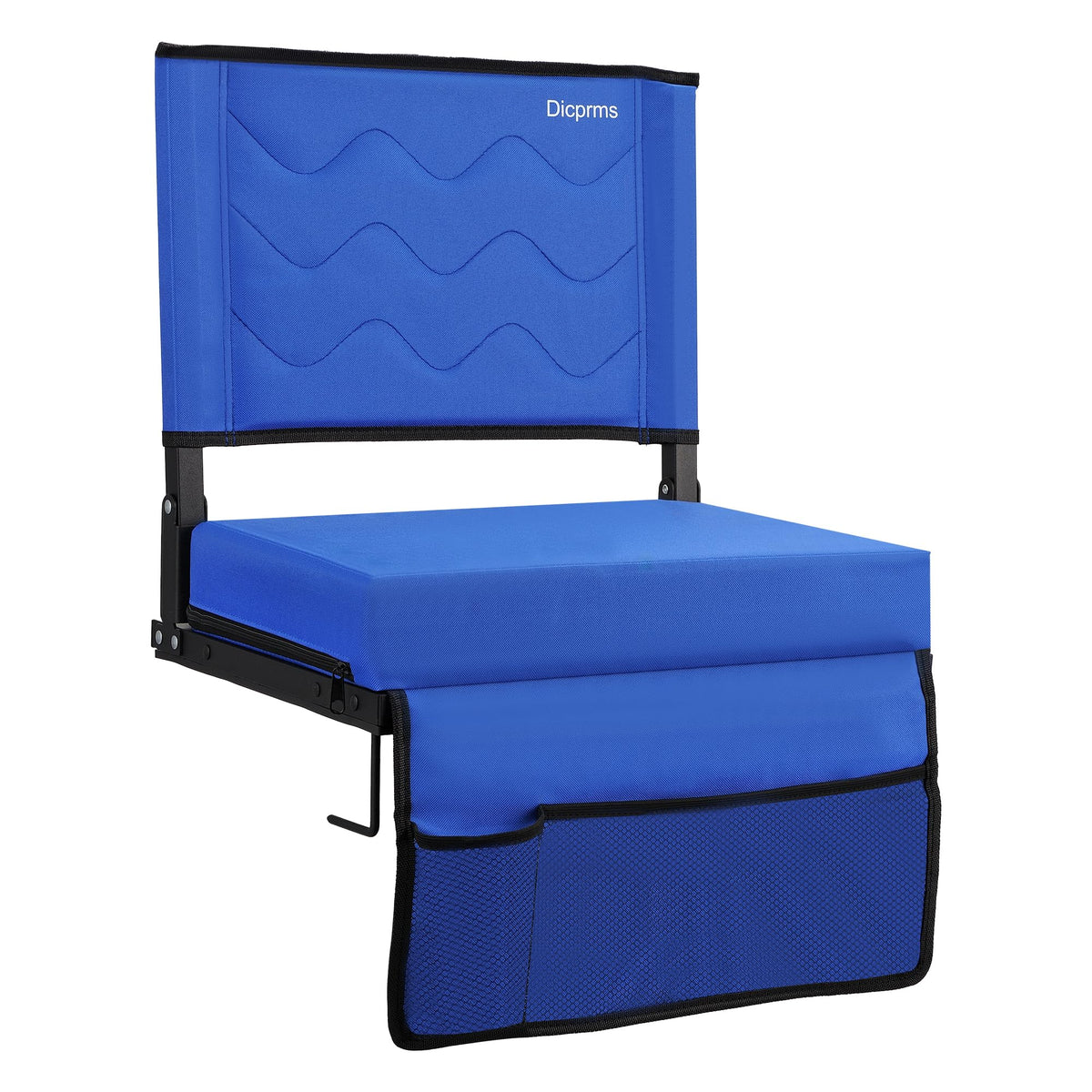 Blue Padded Folding Stadium Seats with Back Support G900