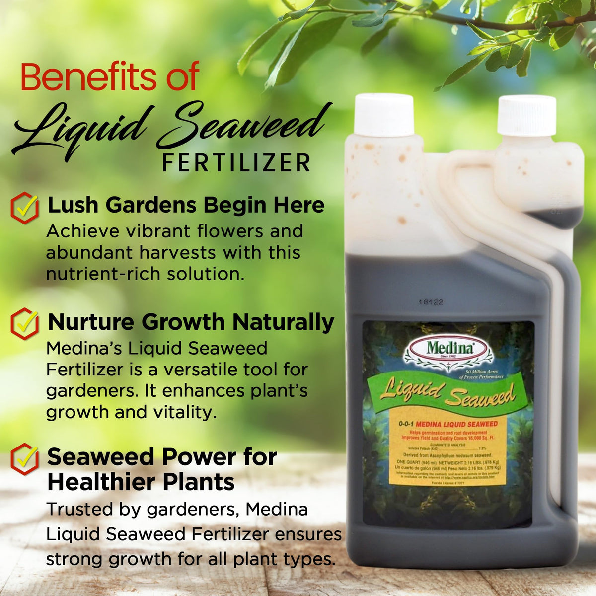Liquid Seaweed Fertilizer 1 Quart I89560