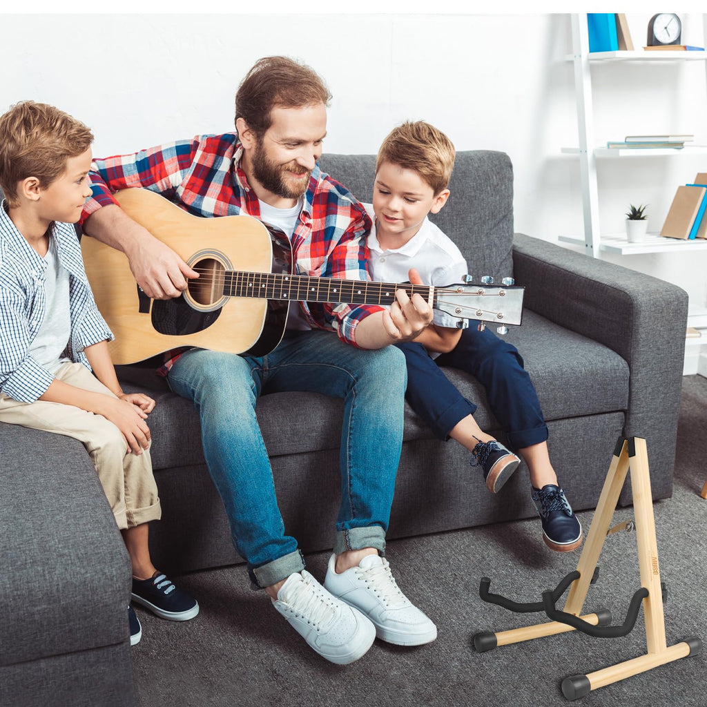 Foldable Wood Guitar Stand T699651