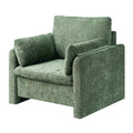 Oversized Green Accent Chair with Padded Arms L25256