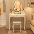 Vanity Desk with Mirror and Lights F11559