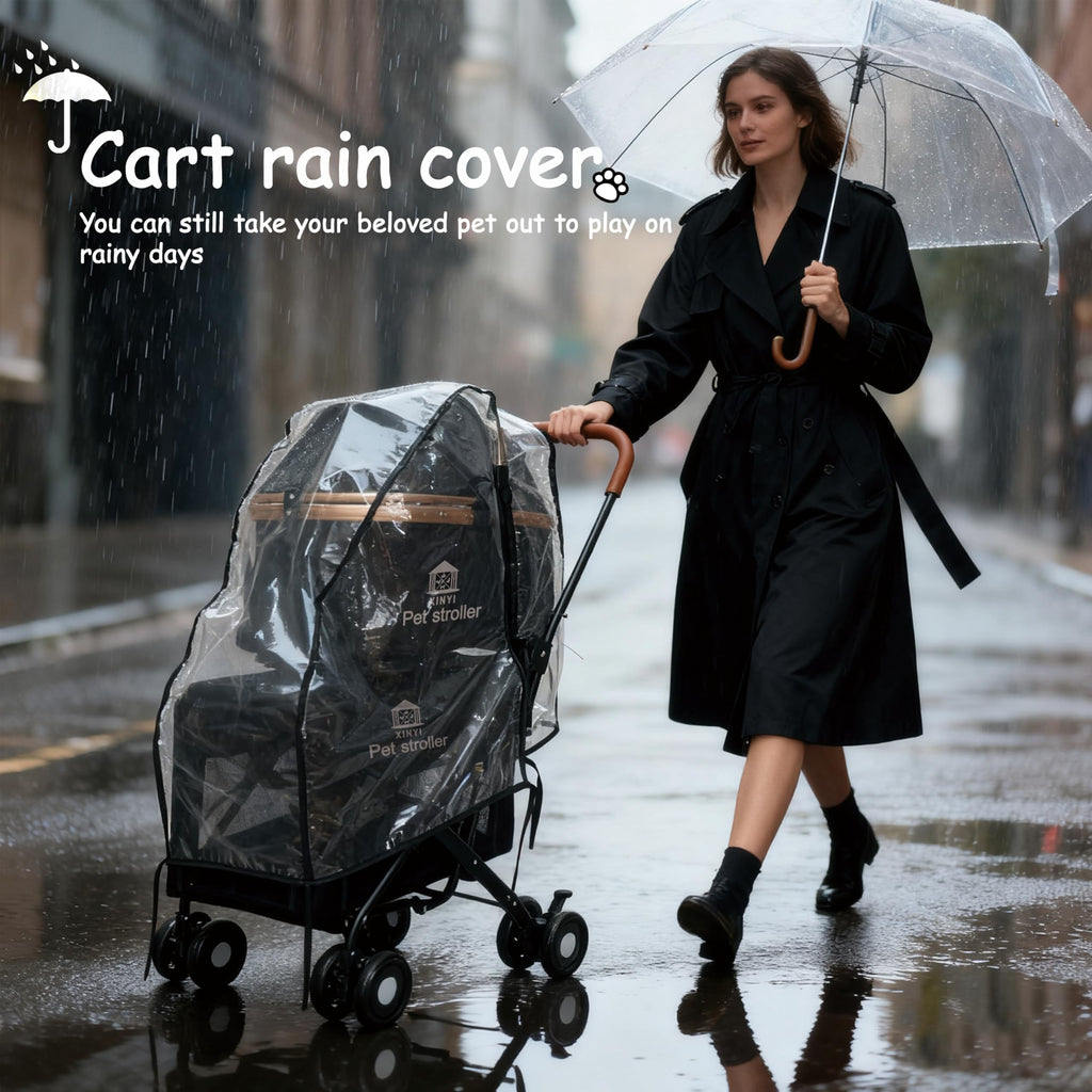 XL Extra-Large Double Pet Stroller with Weather Cover R27126