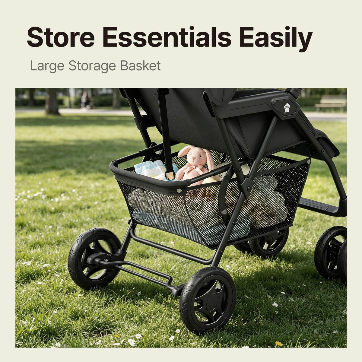 Lightweight Umbrella Travel Stroller with Near-Flat Recline Seat O42307