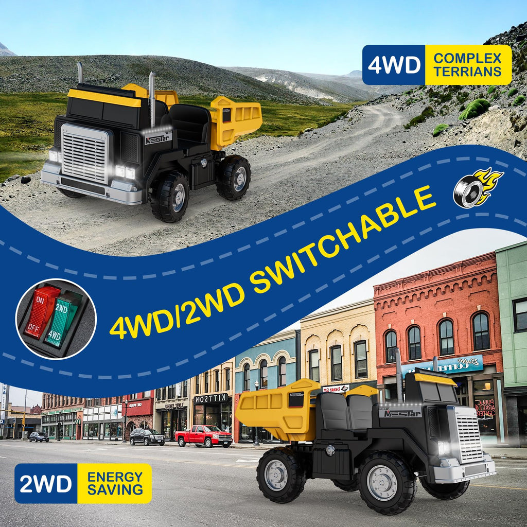 24V 4WD Ride On Dump Truck with 400W Motors S6972