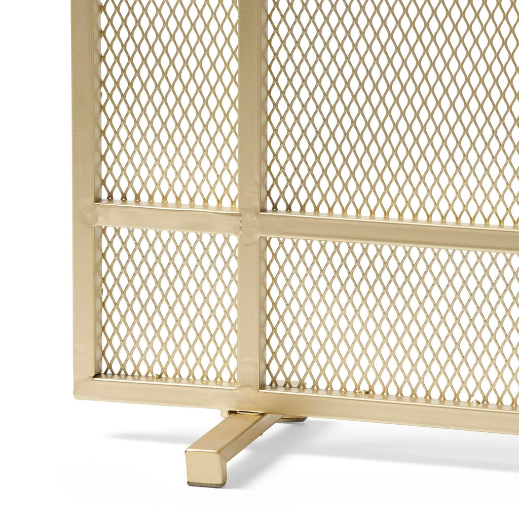 Black Metal Fireplace Screen O740