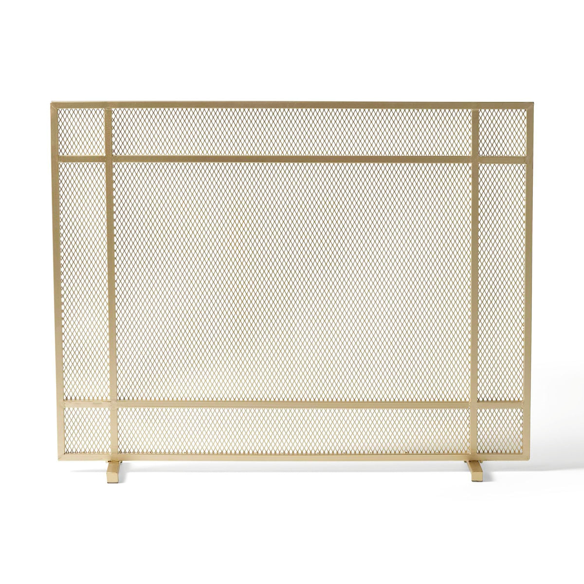 Black Metal Fireplace Screen O740