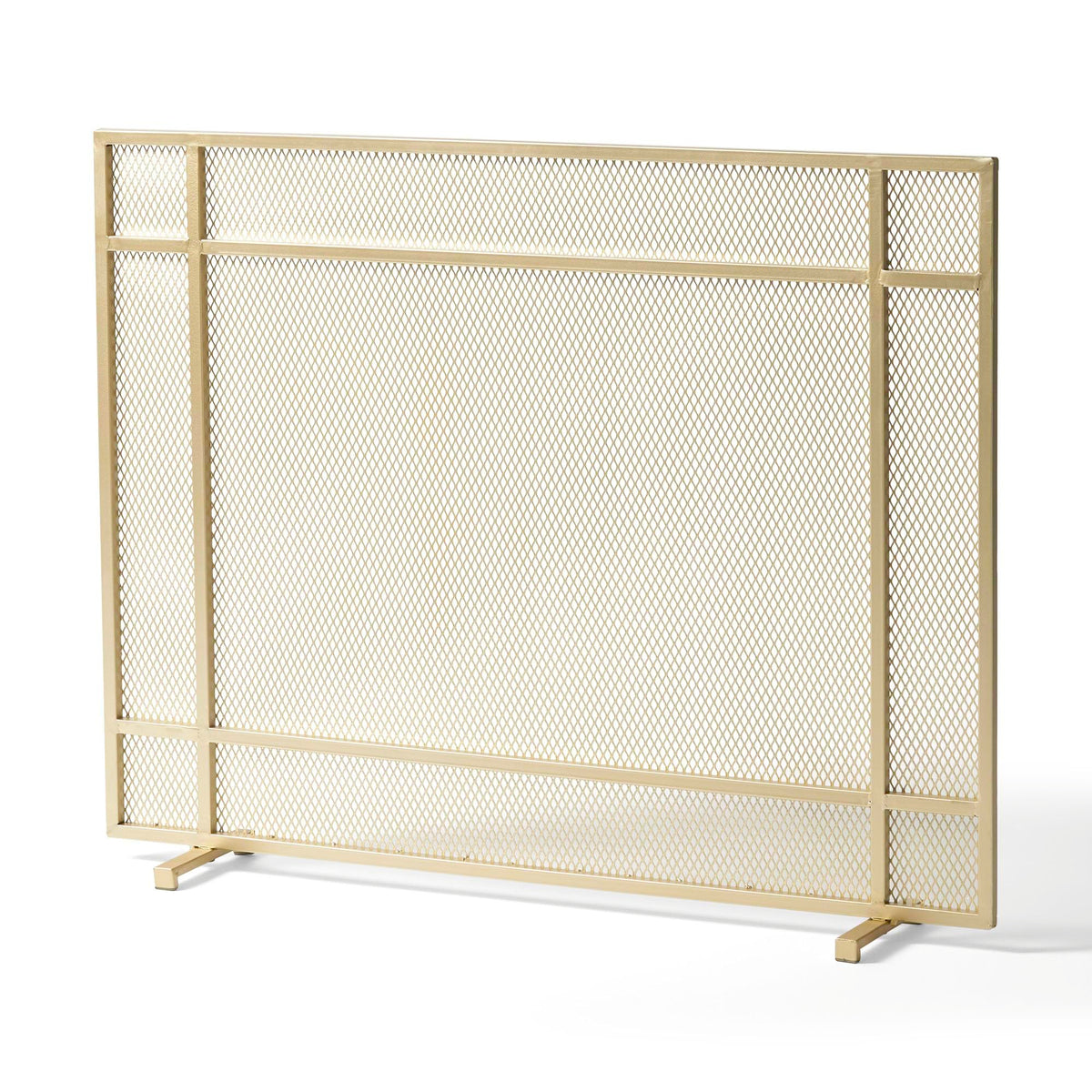 Black Metal Fireplace Screen O740