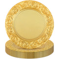 Gold 12 Pcs 13'' Antique Plastic Charger Plates A842624