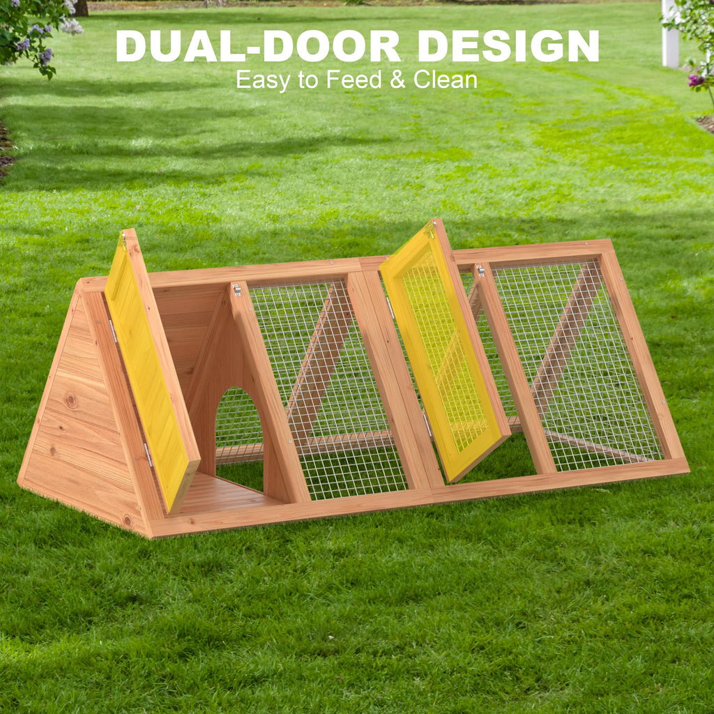 Wooden Chicken Coop and Rabbit Hutch M9117