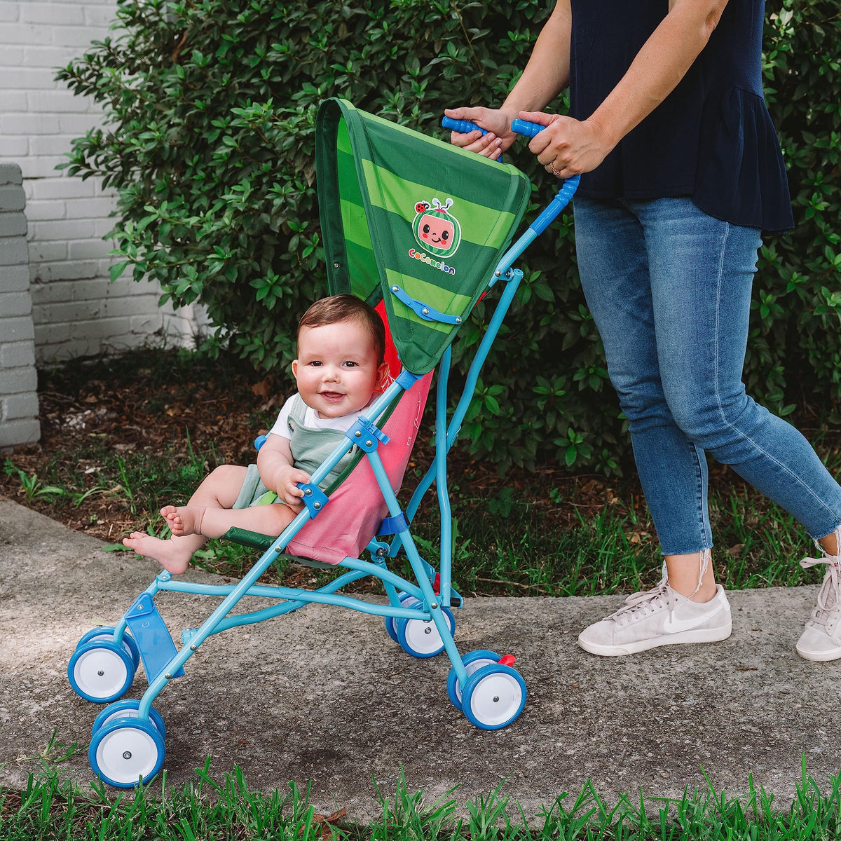 Red Umbrella Stroller with Canopy A50293